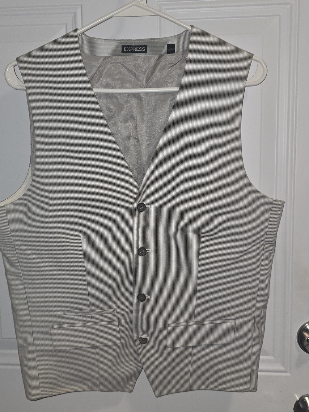 Express Men's Pinstripe Dress Vest - Size XS